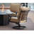 Melchior Swivel Powder Coated Aluminum Outdoor Lounge Chair