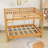 Queen Over Queen Wood Bunk Bed With Sturdy Frame And Ladder-363023149