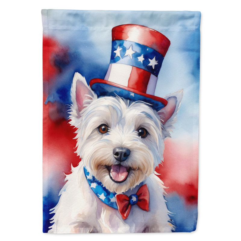 Drapeau patriotique du jardin américain, Westie