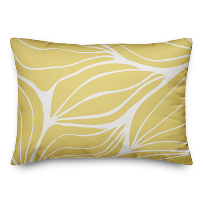 Floral Outdoor Reversible Throw Pillow