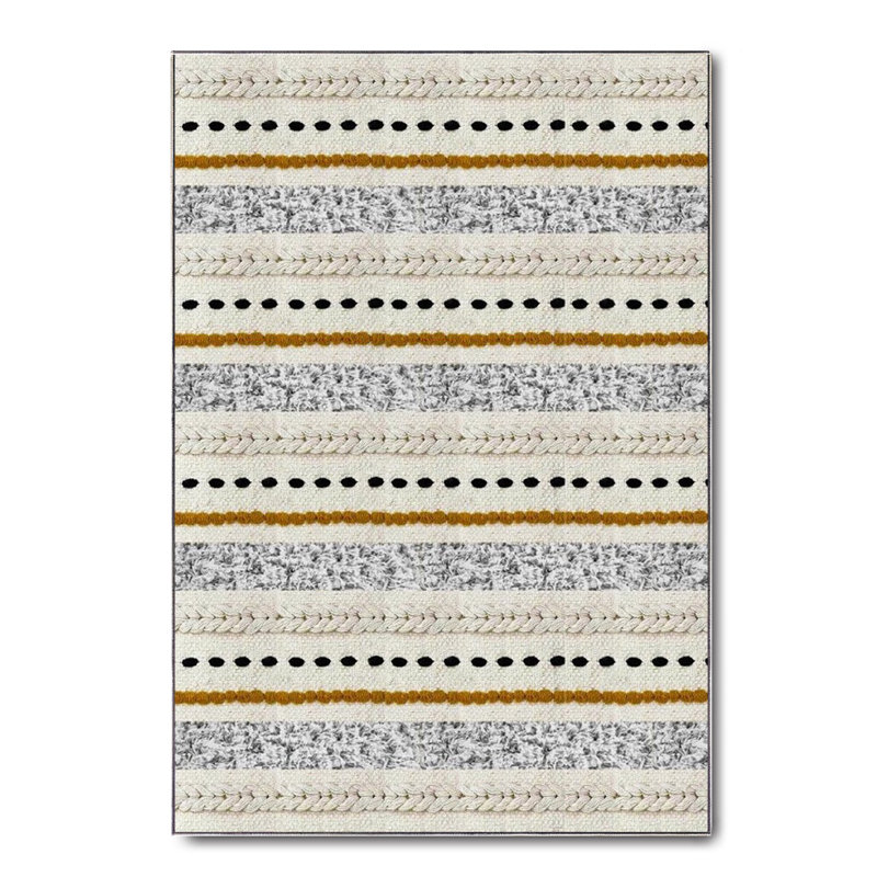 Tapis en coton Taliyah, Carré 2 pi 7 po