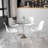 Caitlan 39.25'' Round Glass Dining Table with 29''H Chrome Base