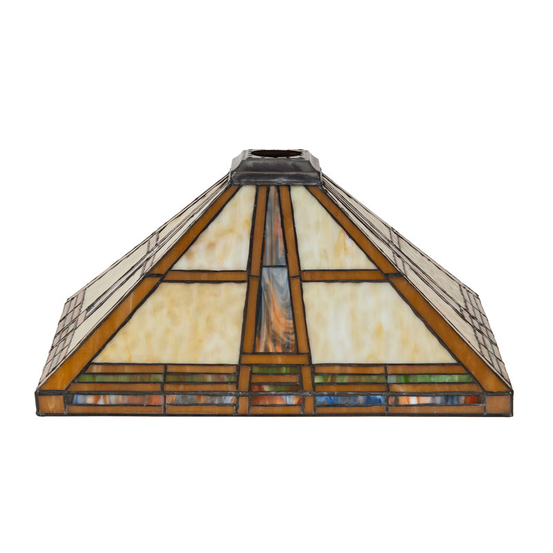 17" Square Prairie Straw Shade