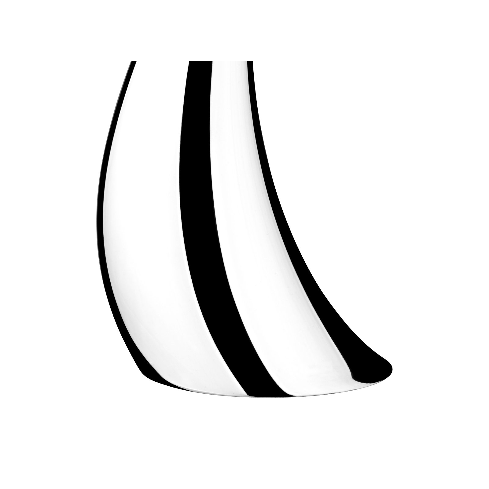 Cobra Stainless Steel Floor Candlestick, 23.62" H x 3.86" W x 3.86" D, Silver