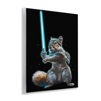 Feel The Force Squirrel Wall Plaque, design by Jim Baldwin