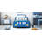 Twin Size Race Car-Shaped Platform Bed With Wheels-612471051