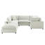Canapé modulaire 6 pièces Caylie - Ivoire-1645572020