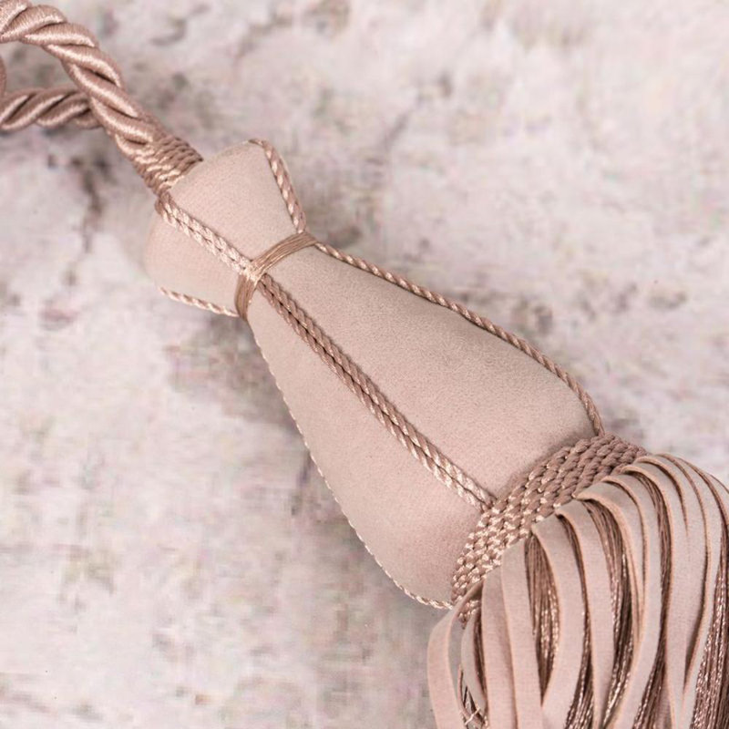Lucchesi Fabric 10cm Curtain Tieback, Pink