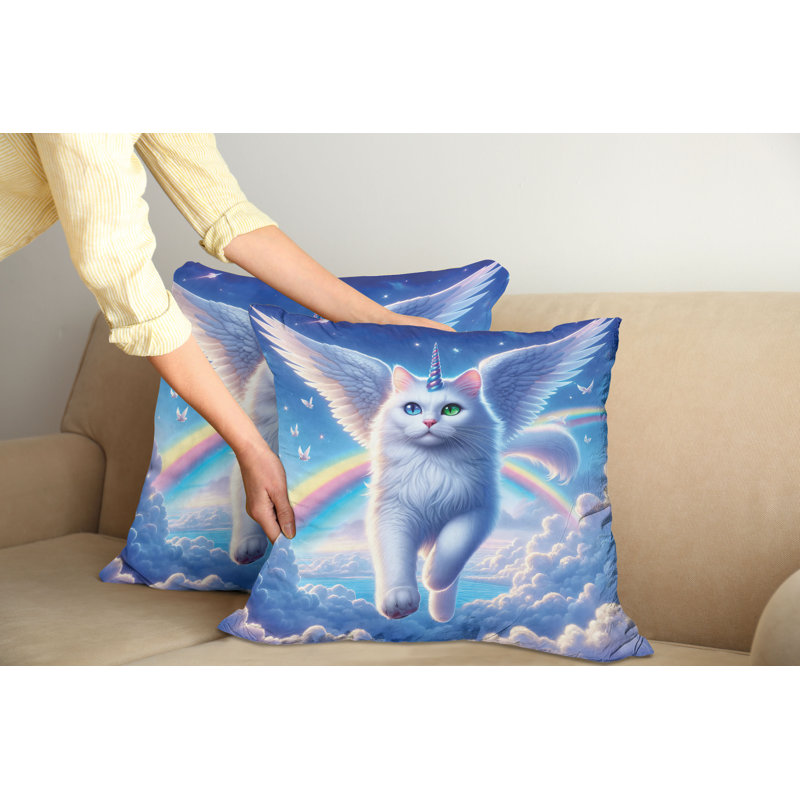 Reversible Pillow Cover, 18"H x 18"W