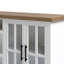 Meuble télé 96 po pour téléviseur de 100 po ou moins, aucun assemblage requis, fini blanc délavé et bois de grange-2100183296