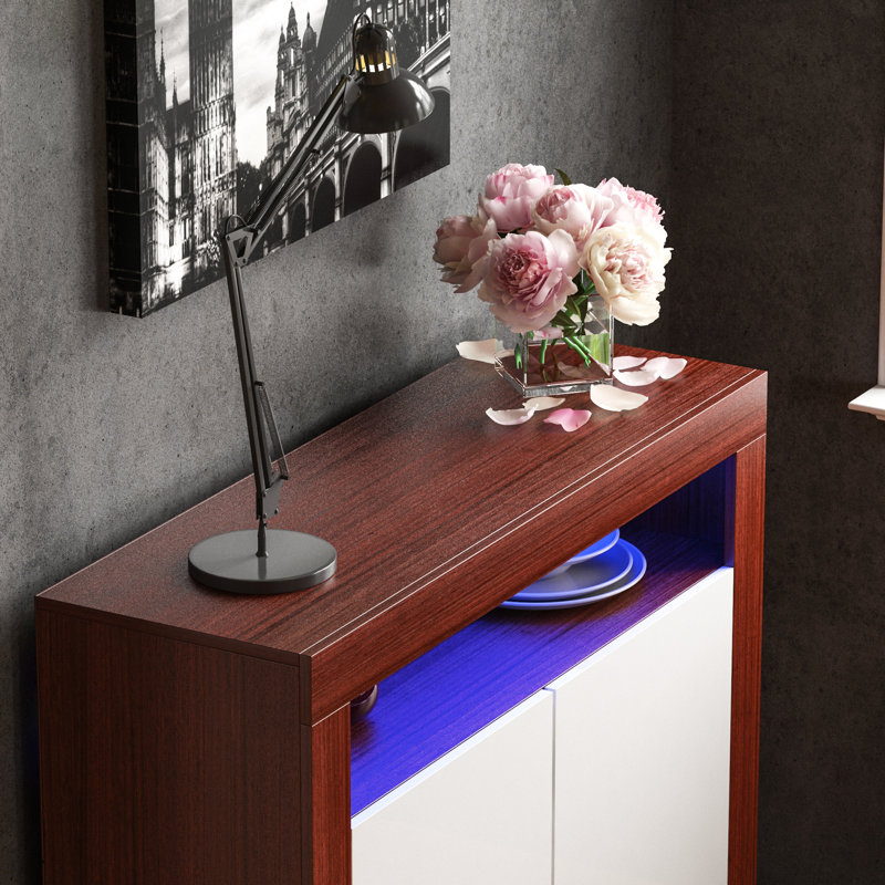 Muskoka 107.01cm Sideboard, Walnut/White