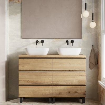Rosabell 1mm Double Bathroom Vanity with Basin