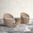 Jakeem Modern Style All-Weather Wicker Outdoor Set, 2 Chairs With Cushions and 18"H Cocktail Table