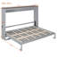 Grand lit escamotable mural et USB, gris-129034581