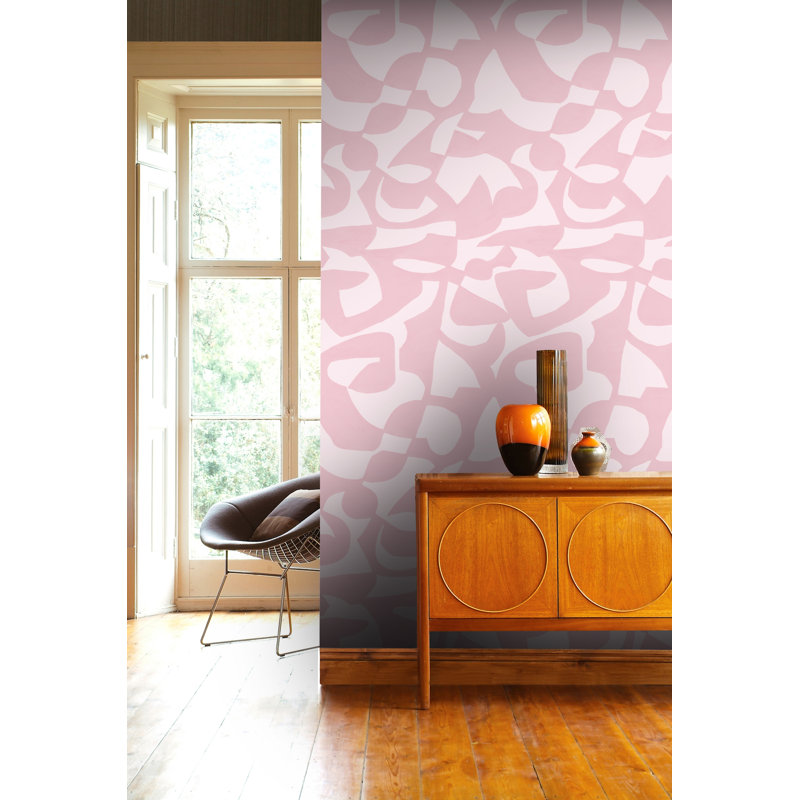 Susan Hable Abstract Wallpaper Double Roll, Soft Pink
