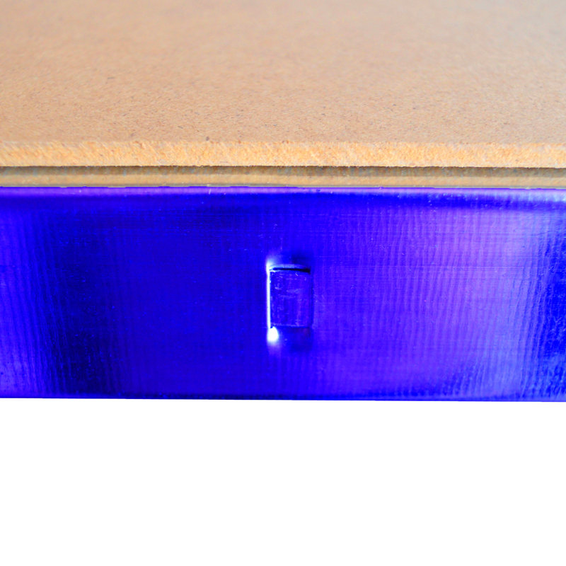 70cm W Metal Shelving Unit, Blue