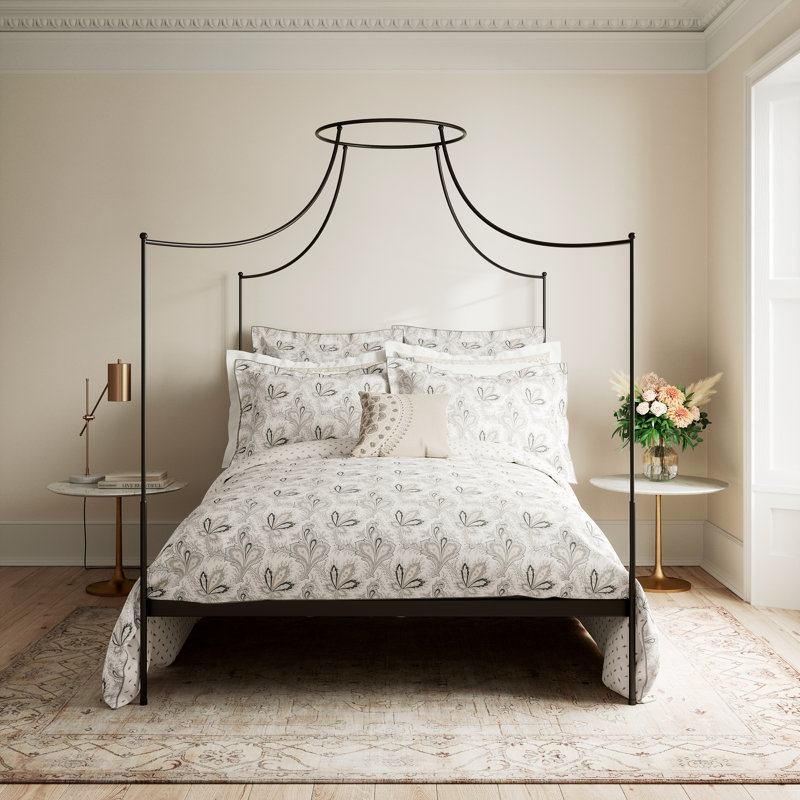 Aarya 200TC BCI Cotton Percale Reversible Duvet Cover, Kingsize