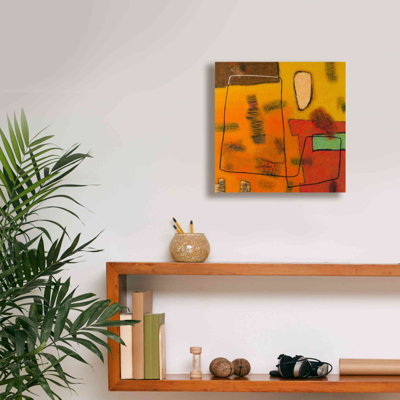 «Conversations in the Abstract 31» par Downs, estampe numérique sur toile, 18 po x 18 po