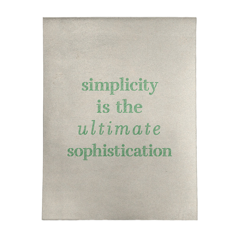 Quotes Chenille Indoor Rug, Rectangle 5' x 7'