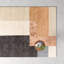 Mora Geometric Handmade Tufted Beige/Rose/Charcoal Area Rug-275682029