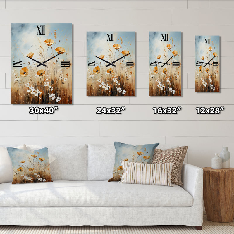 Jazzmin - Horloges murales florales, Petit