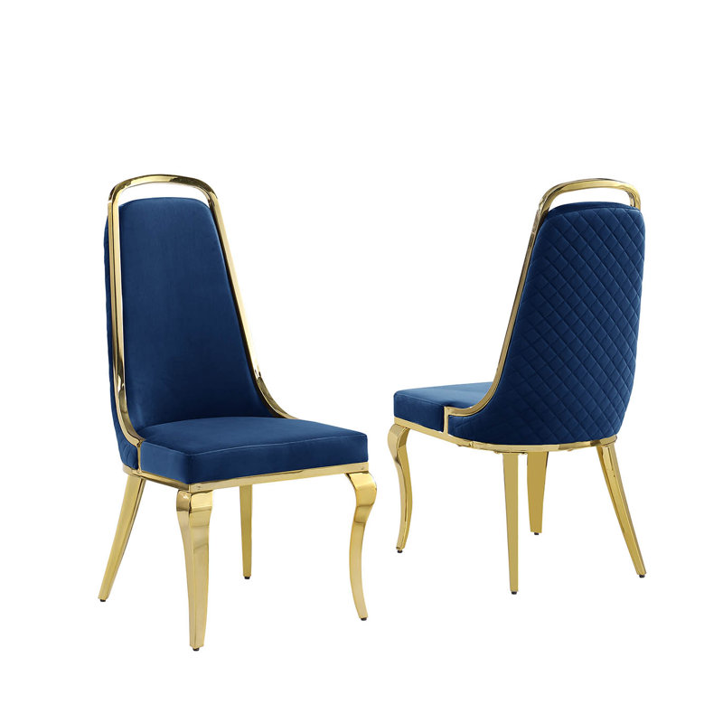 Ensemble de salle à manger Fredek, Bleu marine