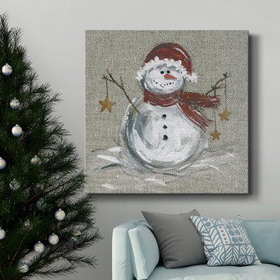 " Linen Snowman I "