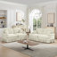 Ensemble de canapé modulaire classique 2 pièces avec volants amovibles et pieds fuselés, parfait pour la flexibilité et le style du salon.-767856122-767856116