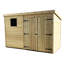 Kalie 3 ft. W x 10 ft. D Solid Wood Tongue & Groove Pent Storage Shed