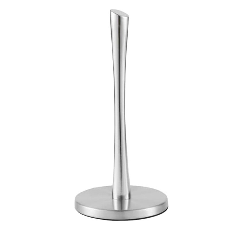 Porte-essuie-tout autoportant en acier inoxydable, Argent