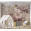 Murale florale pelez et collez - Fleurs sur planches-1672929877