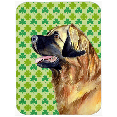 Shamrock Lucky Irish Wood Glass Cutting Board