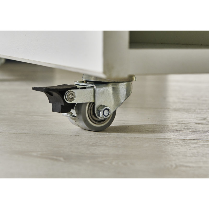 Carnahagh Foldable and Modular Floating Desk, White, White