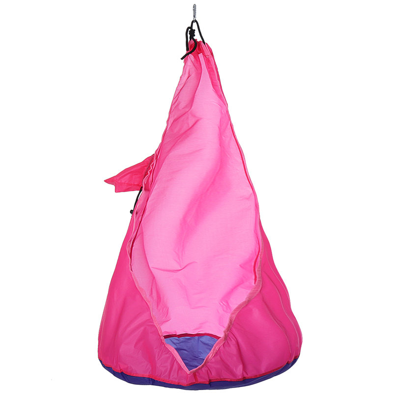 Blue Elephant Web / Saucer Swing Swing Seat with Mounting Hangers, Pink