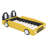 Twin Size Race Car-Shaped Platform Bed with Wheels-1539269478