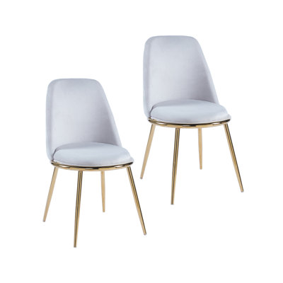 46cm H Velvet Upholstered Side Chair