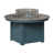 Hammered Top Stainless with Slate Base selected