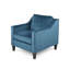Fauteuil club en velours bleu