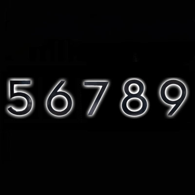 12" LED Backlit House Numbers Kit