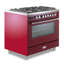 Cuisinière à double combustible 36 pouces Verona Ultima Series avec 5 brûleurs scellés-529268103