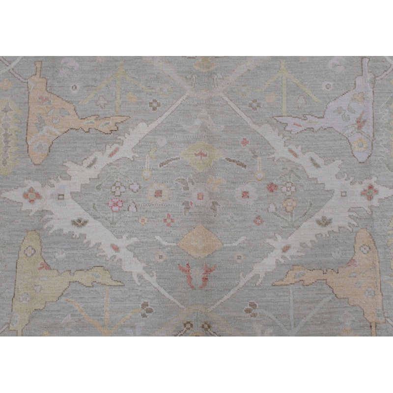 Handmade Turkish Oushak Rug 9'1" X 11'11"