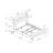 Bed Queen Size Platform Bedroom Frame Upholstered Linen Look Metal Legs-647561912