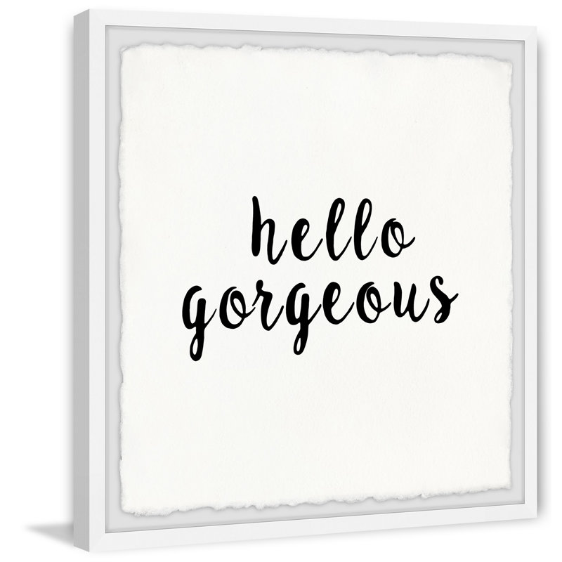 Hello Gorgeous IV - Single Picture Frame Print, 81cm H x 81cm W x 3.81cm D