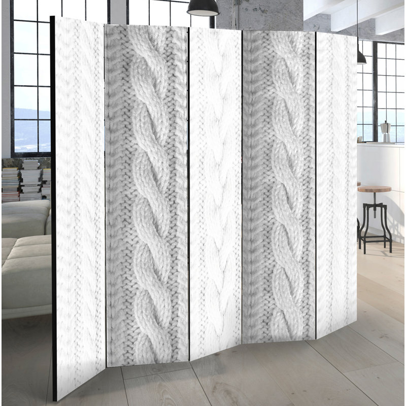 Ordonez Solid Wood Folding Room Divider, 5