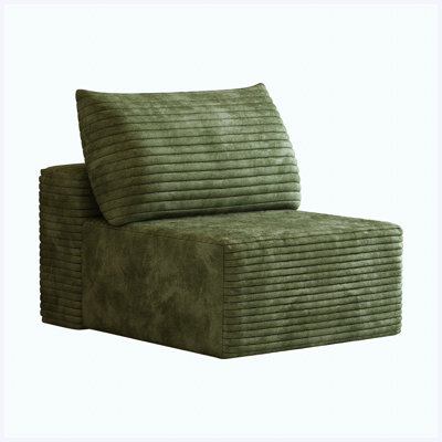 Green 1-Seater Accent Sofa Chair, Modular Living Room Furniture for Small Spaces