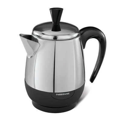 Farberware 4 cups Black/Silver Percolator