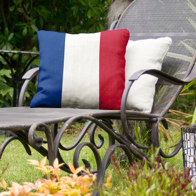 Coussin intérieur/extérieur pour le football buffalo, 16 po x 1 po, Blanc
