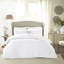 Édredon 5 pièces en microfibre grand blanc-120258282