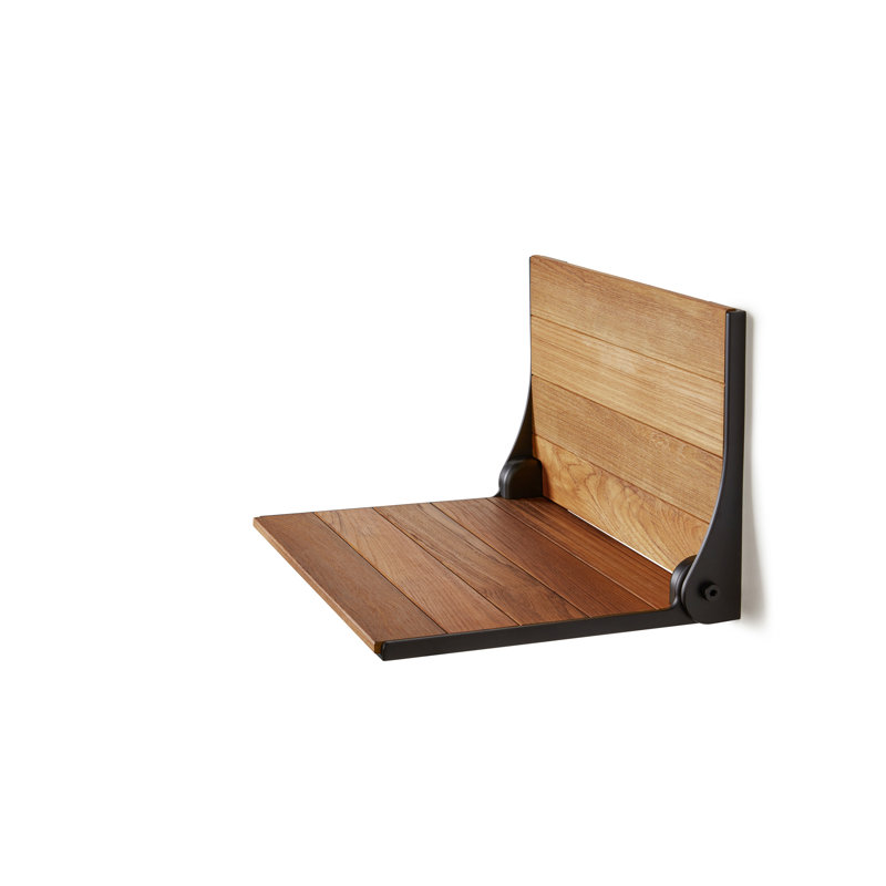 Silhouette Teak Wood Folding Shower Seat