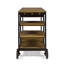 Vivlio Wood + Metal Barcart(No Include Stool)
